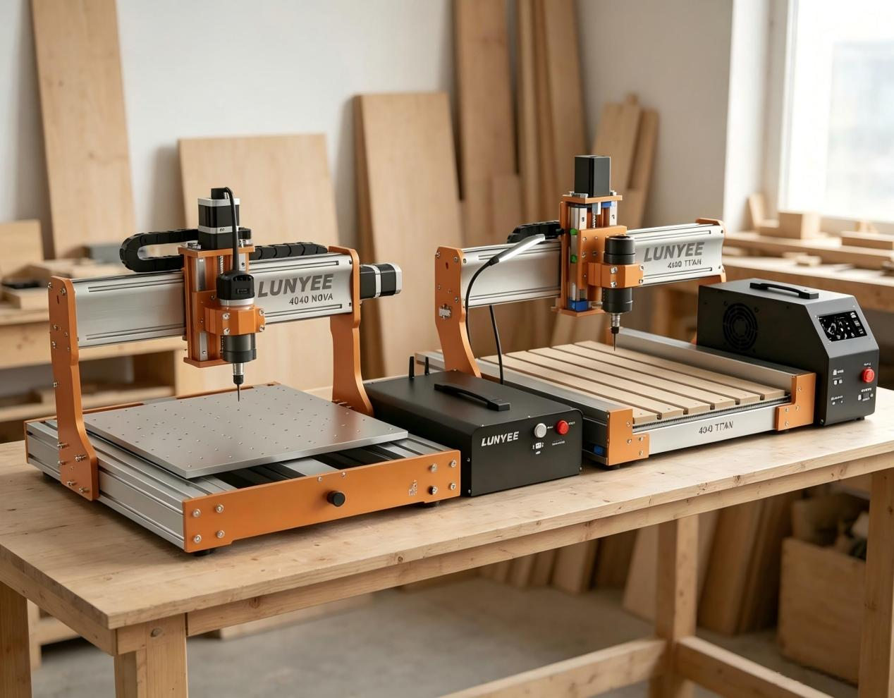 Lunyee 4040 Nova vs. 4040 Titan: Which 4040 CNC Router Should You Choose?