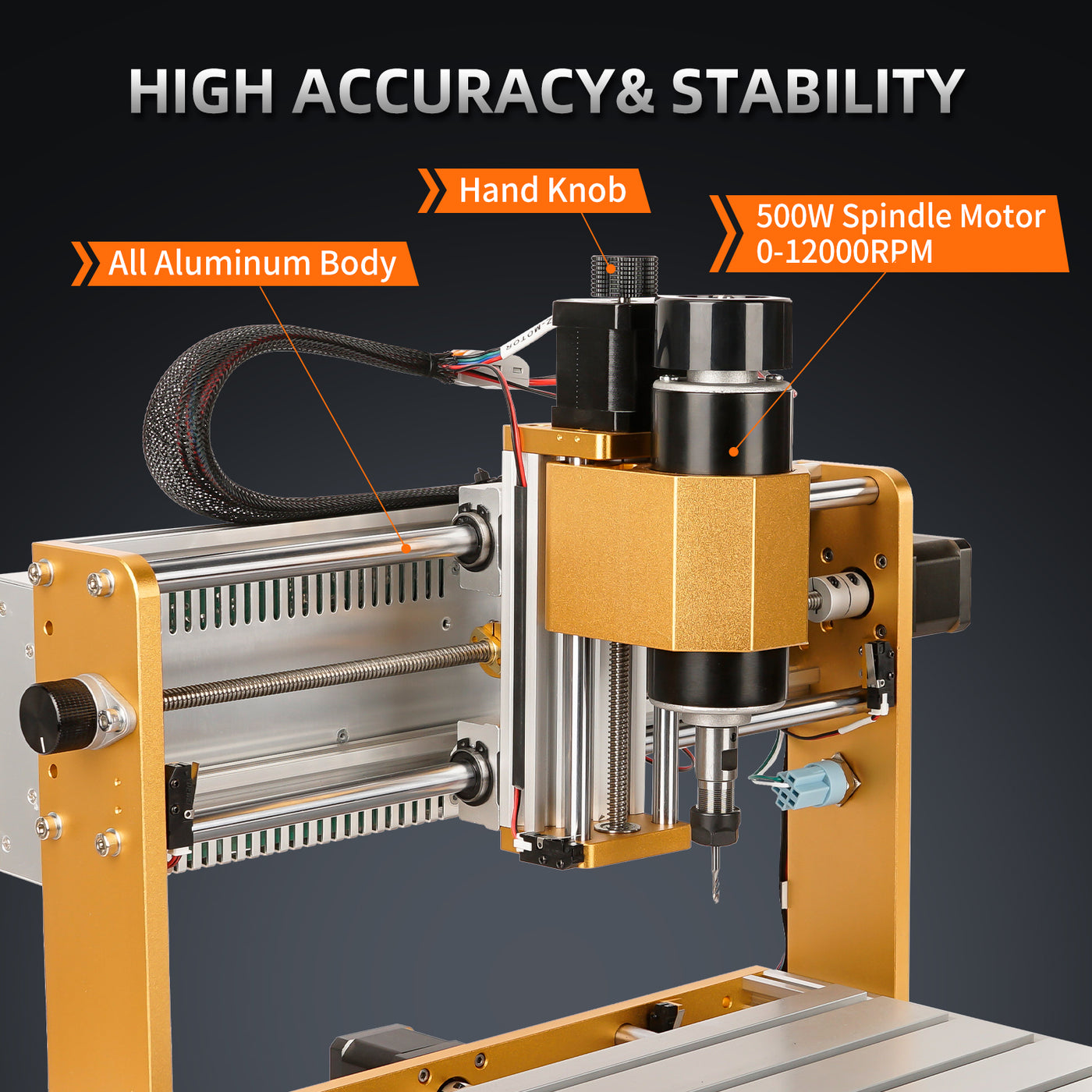 LUNYEE 3018 Pro MAX CNC Router Machine 500W All-Metal
