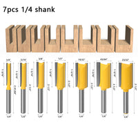 LUNYEE 7PCS 1/4" Shank Router Bits Set