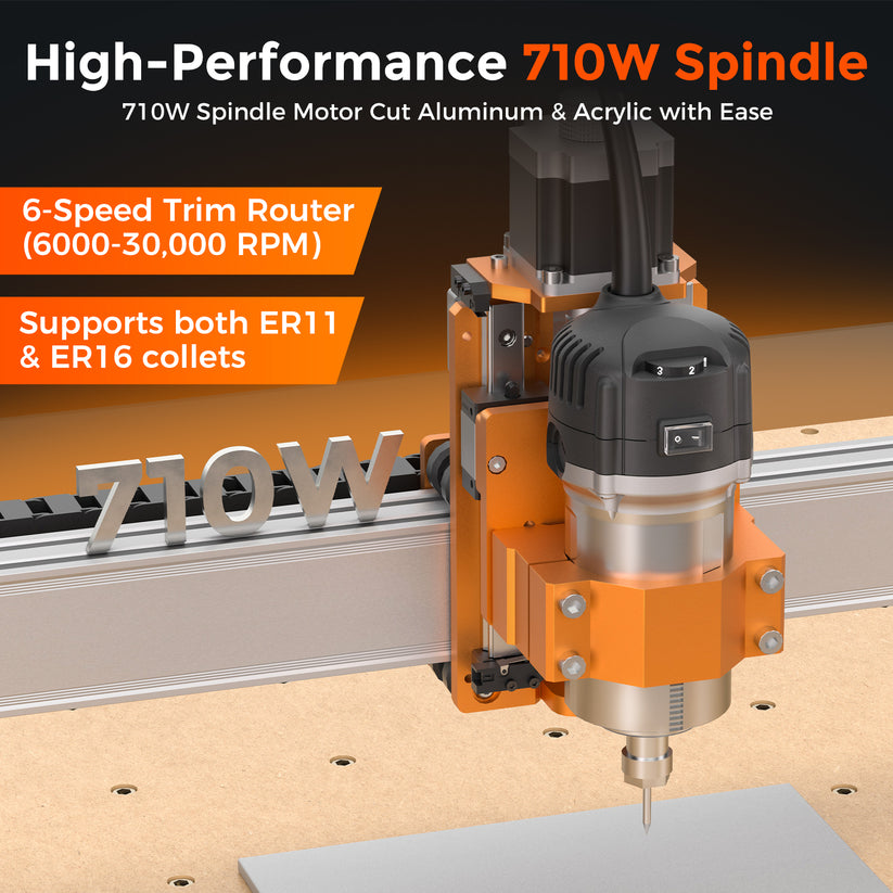 LUNYEE 8080 Pro Max CNC Router Machine for Woodworking, 800x800x100mm ...