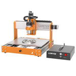 LUNYEE 4040 Nova CNC Router Machine, All-Metal XYZ Axis Dual Steel Linear Guides & Ball Screws with 710W Trim Router for Metal Aluminum Brass Wood Acrylic PCB