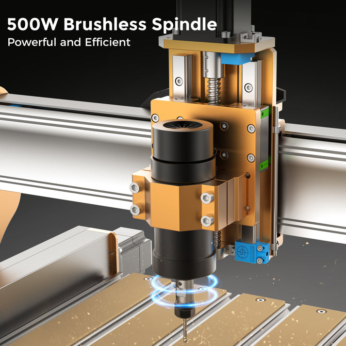 LUNYEE 4040 Titan CNC Router Machine, XYZ Axis Dual Steel Linear Guides ...