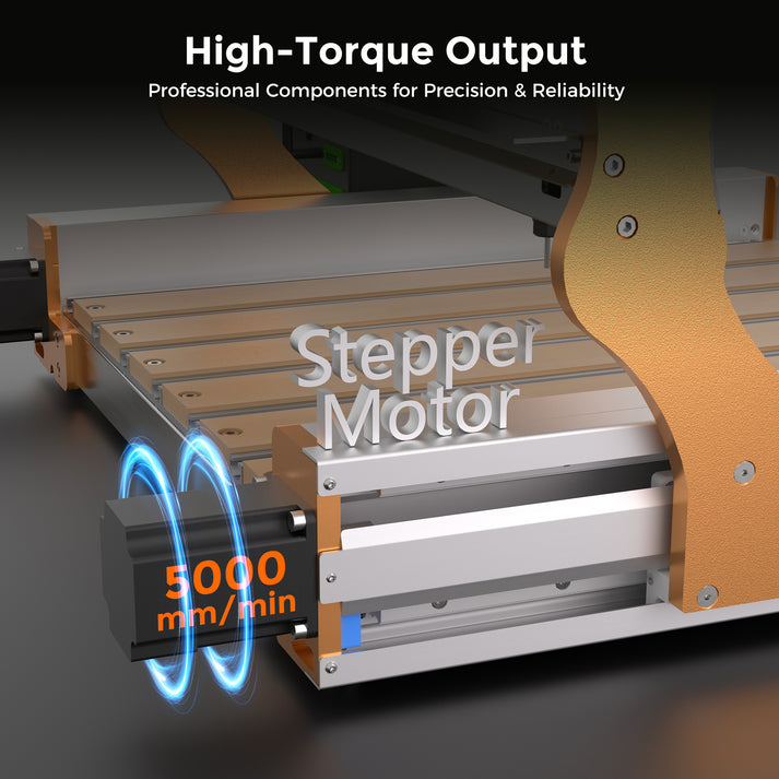 LUNYEE 4040 Titan CNC Router Machine, XYZ Axis Dual Steel Linear Guides ...