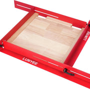 LUNYEE Juice Groove Jig – Adjustable Metal Router Jig with Quick-Adjust Design for Cutting Board Juice Grooves, Heavy-Duty Steel Rails, Fits 14x8