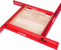 LUNYEE Juice Groove Jig – Adjustable Metal Router Jig with Quick-Adjust Design for Cutting Board Juice Grooves, Heavy-Duty Steel Rails, Fits 14x8" to 29x22" Boards