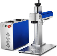 LUNYEE 30 W szálas lézergravírozó, kompatibilis Lightburn lézer 5,9" x 5,9" munkaterülettel 