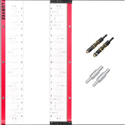 Lunyee Shelf Pin Jig with Self-Centering Drill Bits, 1/4 Inch and 5mm Shelf Pin Drilling Jig