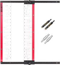 Lunyee Shelf Pin Jig with Self-Centering Drill Bits, 1/4 Inch and 5mm Shelf Pin Drilling Jig