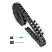 39.3 inch Carrier Drag Chain Cable Wire, Plastic Black Open Type for CNC Router Mill and 3D Printer