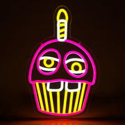 LUNYEE Five Nights at Freddy's Neon Sign for Wall Decor Dimmable LED (14.9 x 9.4)