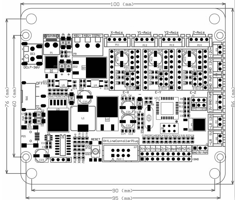 32-Bit CNC Engraving Control Board - GRBL 1.1 Type C Port