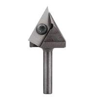 1/4" Shank,60 Degree V Groove Router Bit, 1" Cutting Diameter, Carbide Insert, For Woodworking Carving