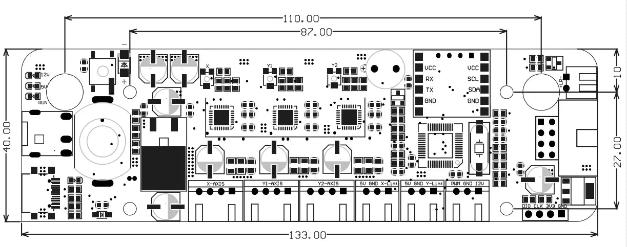 GRBL 32-bit Type-C CNC Control Board – 2-Axis Controller For Laser Engravers & CNC Machines